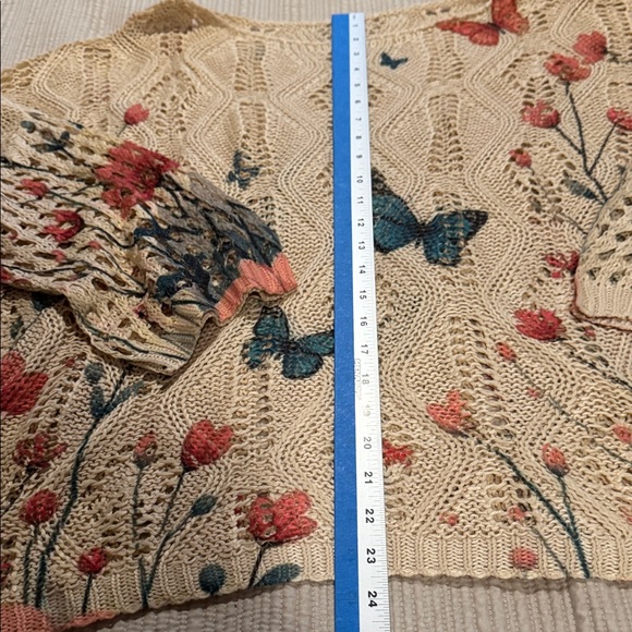 Floral Off-the-Shoulder Sweater - Cream - Picture 3 of 5